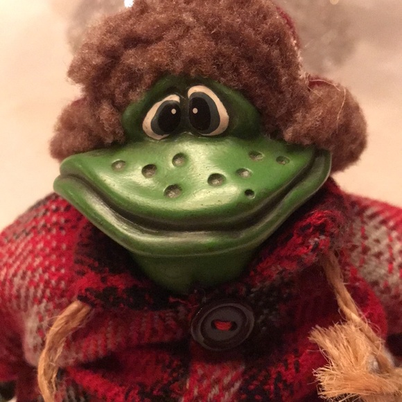 Pair Vintage Russ Christmas Frogs Toads Blade & Yukon Country Folk with Tags - Picture 5 of 16